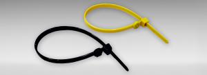 Cable tie with molded RFID-transponder