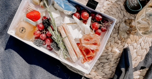 Nibbles + Sips Charcuterie in Lavender Fields