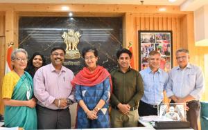 At New Delhi, India, in Department of Education, Delhi's office, Vibha team met Delhi Education Minister, Atishi Marlena Singh, to discuss the next steps