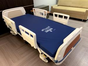 Used refurbished hospital beds are being used for home care and long term care like the Stryker Secure 2 seen in this photo
