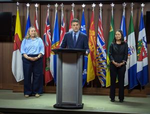 Dr. Mark Swain at press briefing
