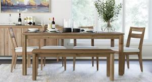 Jasper Dining Table, Chair, Bench, and Cabinet