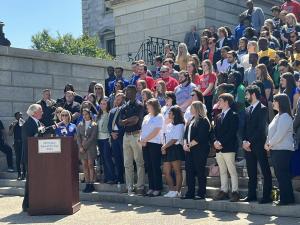 South Carolina Governor Henry McMaster speaks at Higher Education Day.