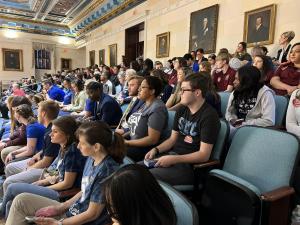 Higher Education Day student representatives were recognized during a session of the SC House of Representatives.