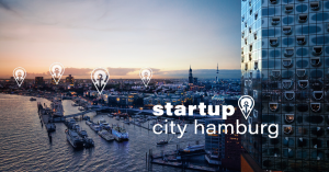Startup City Hamburg Logo with Elbphilharmonie