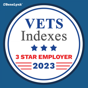 BeneLynk honored as a 2023 VETS Indexes 3 Star Employer