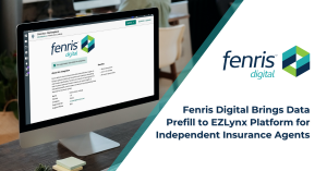 Display of Fenris Auto Prefill integration within EZLynx, title, Feenris Digital Brings Data Prefill to EZLynx Platform for Independent Insurance Agents.