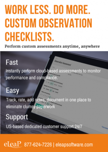 Observation Checklist Assessments for easy documentation and compliance