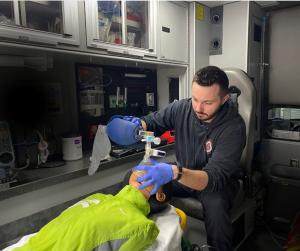 Bradford County Fire Rescue team training with EOlife X