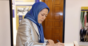 Mrs. Maryam Rajavi, the President-elect of the democratic opposition coalition National Council of Resistance of Iran (NCRI).