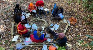 Trails Carolina Wilderness Therapy - Students work together at camp.