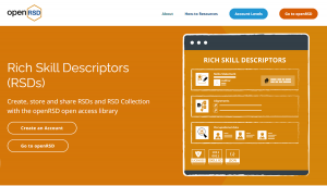 openRSD - an open access library where you can create, store and share rich skill descriptors (RSDs) and RSD Collections