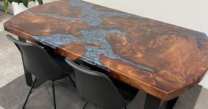 kauri table, swamp kauri, bespoke table