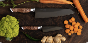 The STEELPORT Chef Knife and Paring Knife both have a variety of applications and are suitable for most common kitchen tasks. A chef knife is used for larger tasks like chopping and slicing, while the paring knife is perfect for smaller more delicate tasks.