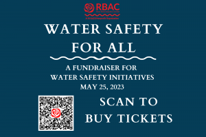 invitation to fundraising event to support water safety initiatives