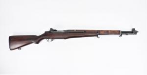 Circa 1954 U.S. Springfield M1 Garand rifle, .30-06 caliber, serial #4369353, 43 ½ inches long, the rear of receiver marked “U.S. Rifle / Cal. 30 M1 / Springfield / Armory” (est. $500-$700).