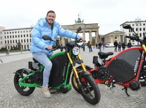 German soccer pro Max Kruse eROCKIT bike electric motorcycle ebike innovation