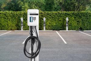 EvoCharge Network outdoor charging station