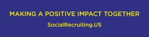 We're using recruiting for good to help companies find talented professionals and generating proceeds to make a positive impact #socialrecruiting www.SocialRecruiting.US