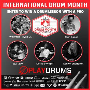 PlayDrums.com Celebrates International Drum Month, Offers Drum Lessons with a Pro in May