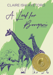 A picture of the winning book with a gold nautilus book award seal.