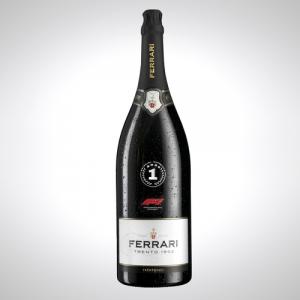 Large bottle of Ferrari Trento with Formula 1