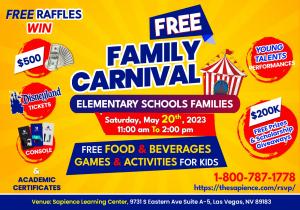 Sapience Youth Education Announces 0K in Scholarships and Prizes Giveaway at Free Family Carnival Event in Las Vegas
