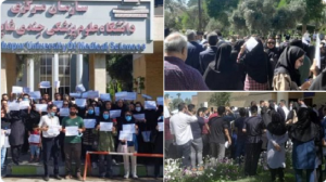 Nurses in Ahvaz, southeast Iran, held a gathering on Thursday protesting the regime’s policies that are delaying their paychecks and pensions. Also similar gathering was held by medical staff of Qaem on April 5th, and Qazvin in northwest Iran on April 20th.