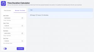 Time Duration Calculator