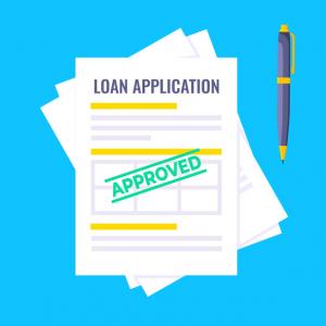 Approved credit or loan form with claim form on it