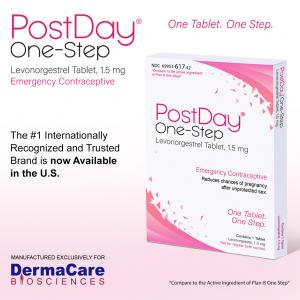 DERMACARE BIOSCIENCES ANNOUNCES PURCHASE OF POSTDAY® ONE-STEP EMERGENCY CONTRACEPTIVE BRAND