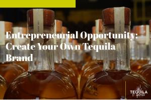 Detail of bottles of a tequila private brand created by Tequila Spirits Mexico