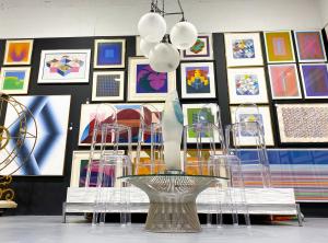 wall of colorful abstract art