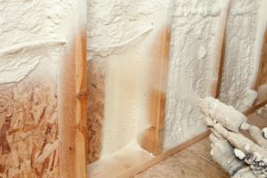 Spray foam insulation