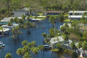 Flooded area