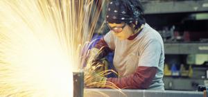 Image by WVXU – Women training for skilled manufacturing jobs