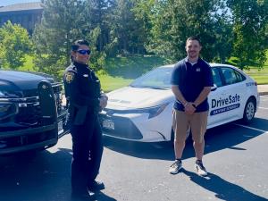 Douglas County Detective Shefali, & DriveSafe Instructor Jake Dinwiddie