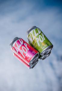 Cans of Wild Pop Prebiotic Sodas