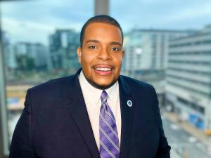 Photograph of Calvin Dark, president of RC Communications