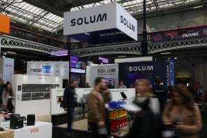 Guests flock the SOLUM Booth during the RTS2023