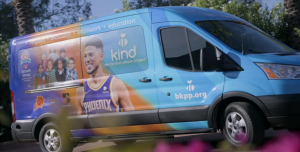 Photo of the Be Kind Booker Van