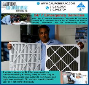 Make sure that you replace your Air Filters at least twice a year to prevent break downs