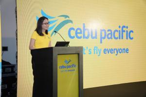 Candice Iyog, Chief Marketing & Customer Experience Officer of Cebu Pacific during the CEB Stakeholder's Night in Dubai