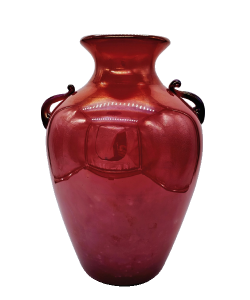 Barovier - Segusao - Ferro Red Vase, 1933-1937 Blown glass 12 x 8.25 x 8.25 in