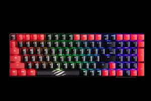 S.T.R.I.K.E. 11 Wireless RGB Mechanical Gaming Keyboard by Mad Catz, featuring tri-mode connectivity, compact design, and customizable RGB lighting