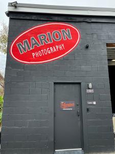 An exterior of Chris Marion's photography studio.