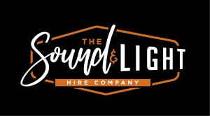 This is the The Sound & Light Hire Company Logo in black