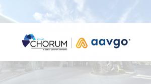 Aavgo and Jonas Chorum logos side by side on a white background.