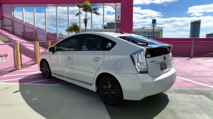 First Bitcoin Car displayed with iconic "BITCOIN" license plate