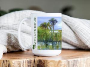 Summer Hammock by Tara O'Neill on 15 oz Mug